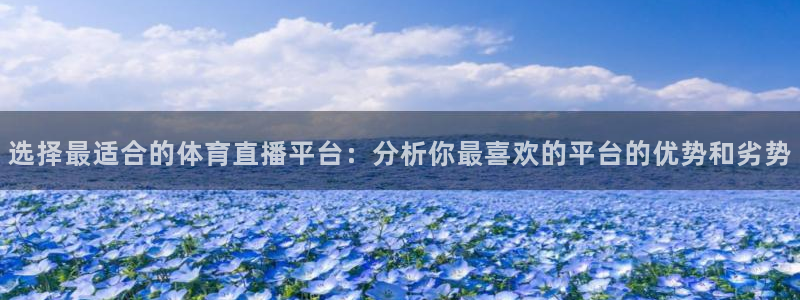选择最适合的体育直播平台：分析你最喜欢的平台的优势和劣势